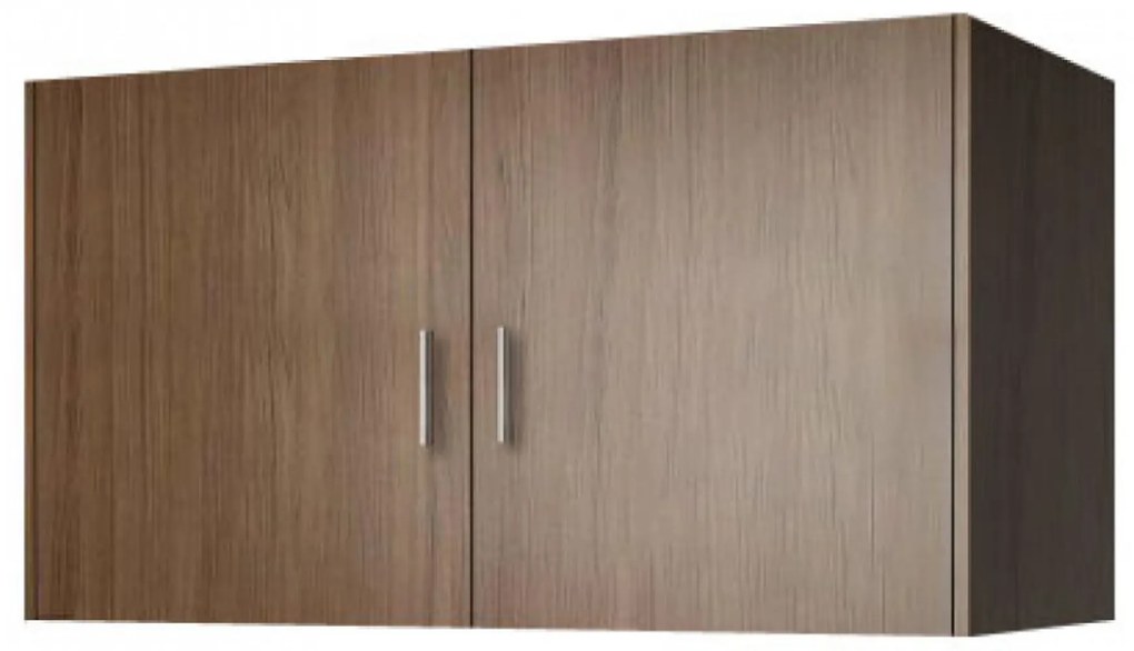 Πατάρι ντουλάπας δίφυλλο σε χρώμα καρυδί 85x50x60