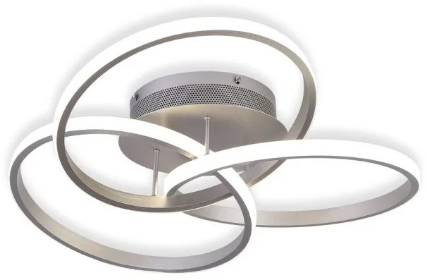 Κρεμαστό Φωτιστικό Οροφής ROSS 51W 4000K Αλουμίνιο LED Sunlight-ROSS-S-Ασημί ROSS-S