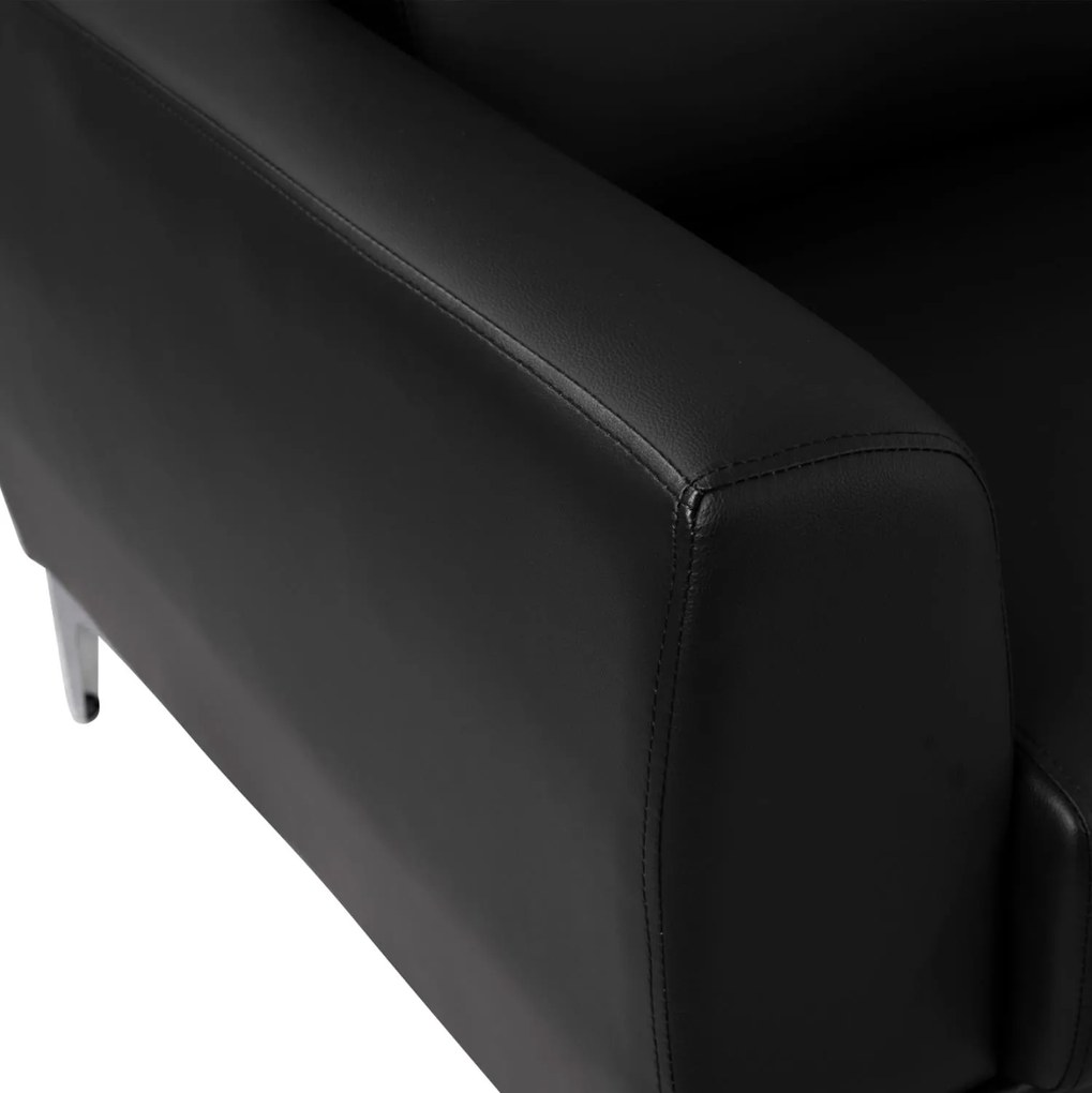 Πολυθρόνα KENZIE C3121.11 με PU Μαύρο 89x81x81 εκ. 89x81x81 εκ.