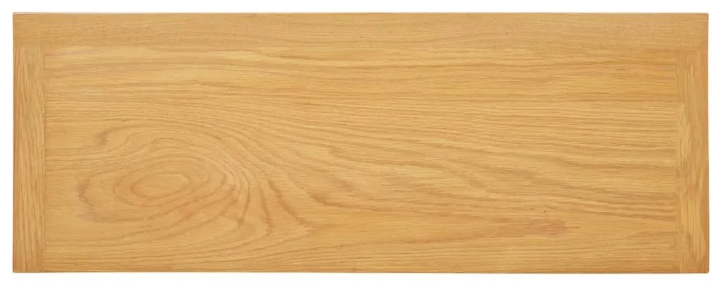 vidaXL Τραπέζι Κονσόλα 83 x 30 x 73 εκ. από Μασίφ Ξύλο Δρυός