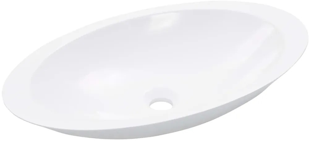 vidaXL Νιπτήρας Λευκός 59,3x35,1x10,7 εκ. Συνθετικός Τεχνητό Μάρμαρο