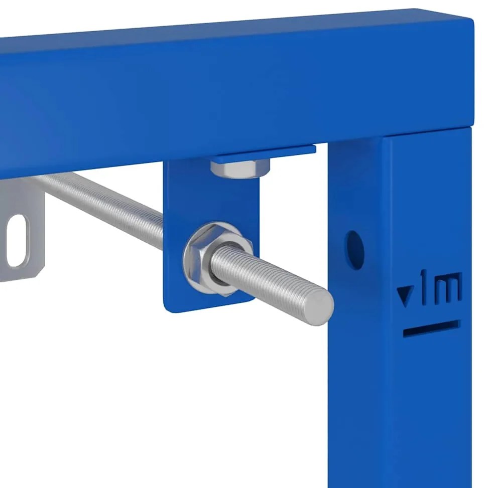 vidaXL Στήριγμα Τοίχου Μπάνιου Μπλε 50 x 3 x 112 εκ