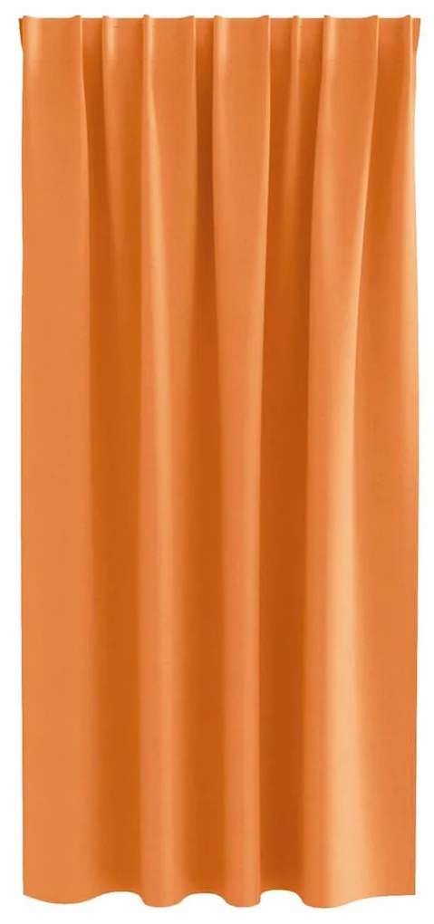vidaXL Κουρτίνες με κουρτίνες 2 pcs Πορτοκαλί 175x140εκ. Πολυεστέρας