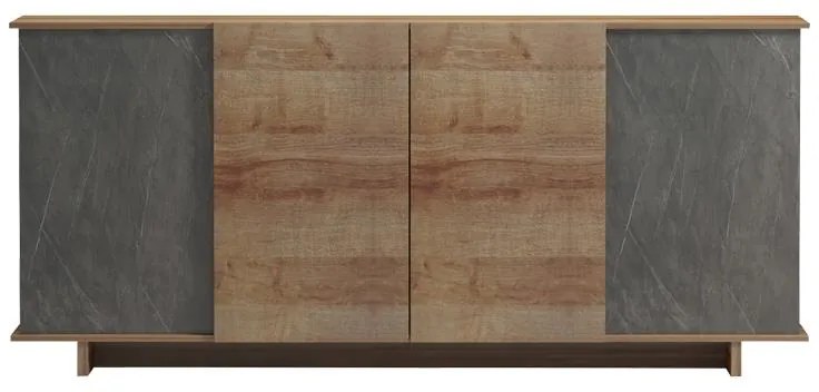 Μπουφές Zafore σε oak - καφέ antique απόχρωση 180x45x80εκ 180x45x80 εκ.