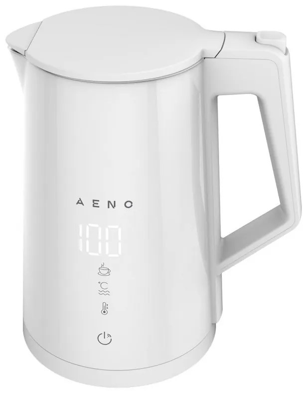 Ηλεκτρικός βραστήρας AENO AEK0008S, 1,7L, WiFi, προστασία STRIX, Οθόνη LED, Οθόνη αφής, Λευκό