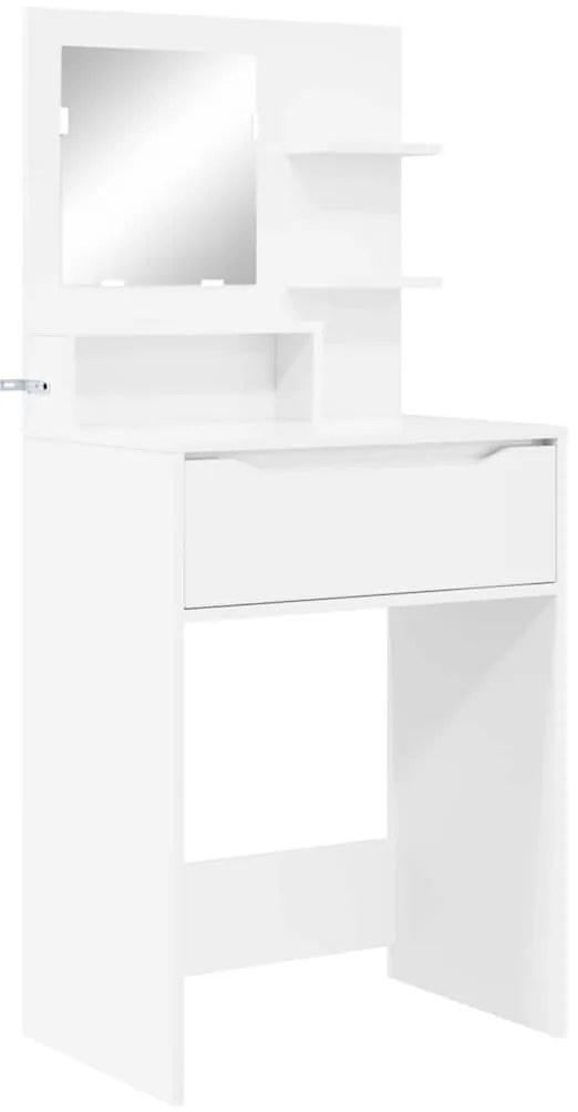vidaXL Τραπέζια Ντυσίματος Κρεβατοκάμαρας Υψηλής γυαλάδας λευκό