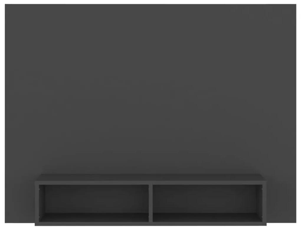 vidaXL Έπιπλο Τηλεόρασης Τοίχου Γκρι 120 x 23,5 x 90 εκ. Μοριοσανίδα