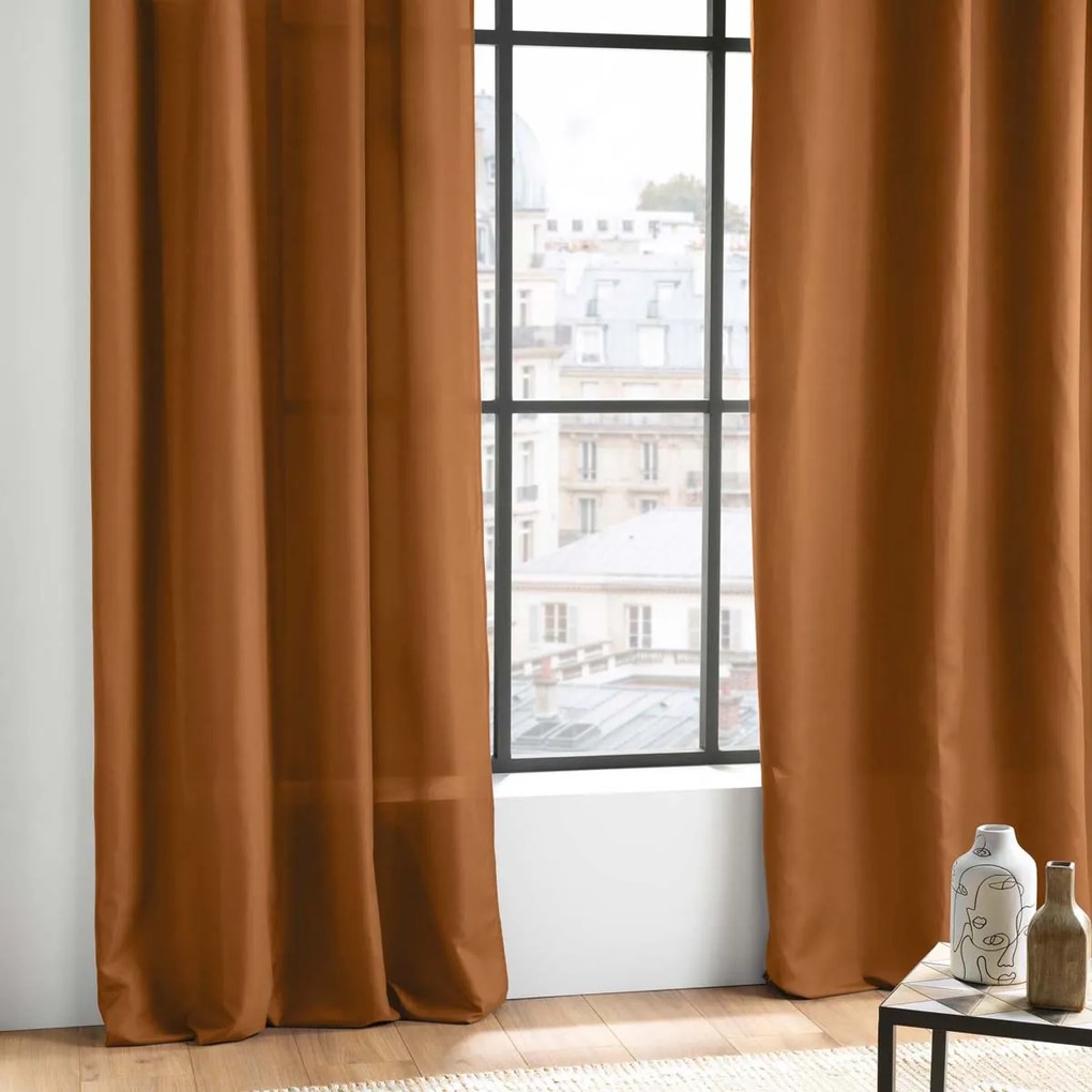 Κουρτίνα (140x260) Με Τρουκς L-C Absolu Camel Brown 1612586