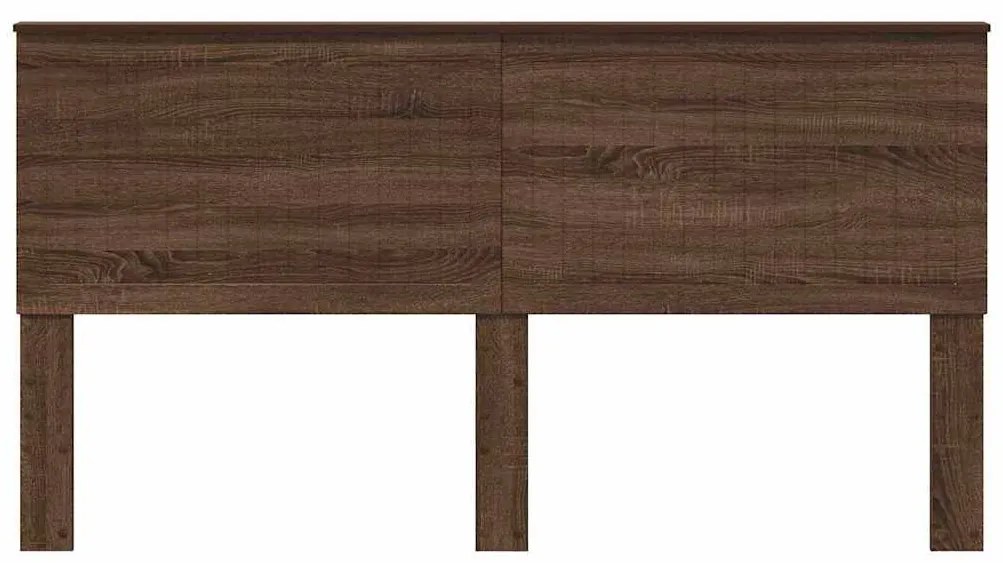 vidaXL Κεφαλάρι με κεφαλάρι Καφέ δρυς 180 cm Επεξεργασμένο ξύλο