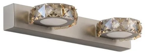 Απλίκα Φωτιστικό Τοίχου Led 144-80006 Eurolamp-144-80006-Νίκελ Ματ 144-80006
