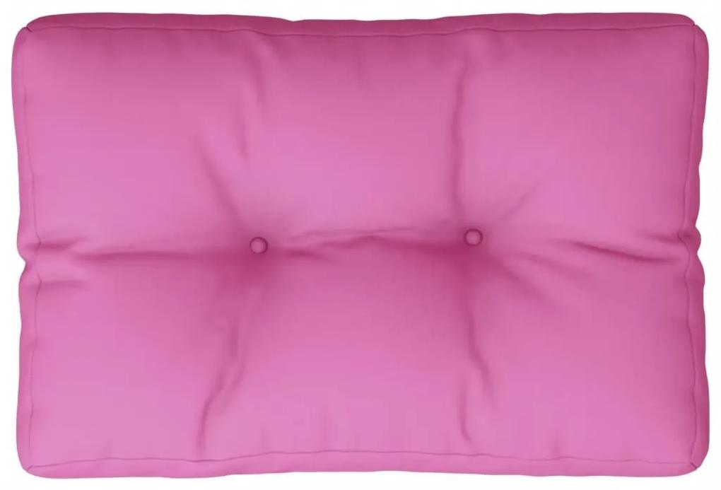 Μαξιλάρι Παλέτας Ροζ 60 x 40 x 12 εκ. Υφασμάτινο - Ροζ