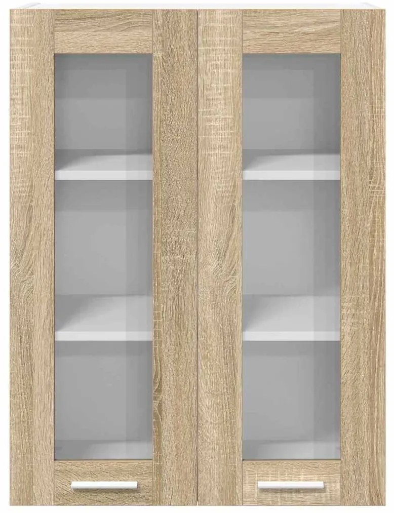 vidaXL Κρεμαστό ντουλάπι με αποθήκευση Δρύς Sonoma 60 x 31 x 80 εκ.