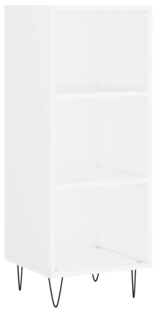 vidaXL Ντουλάπι Λευκό 34,5 x 34 x 180 εκ. από Επεξεργασμένο Ξύλο