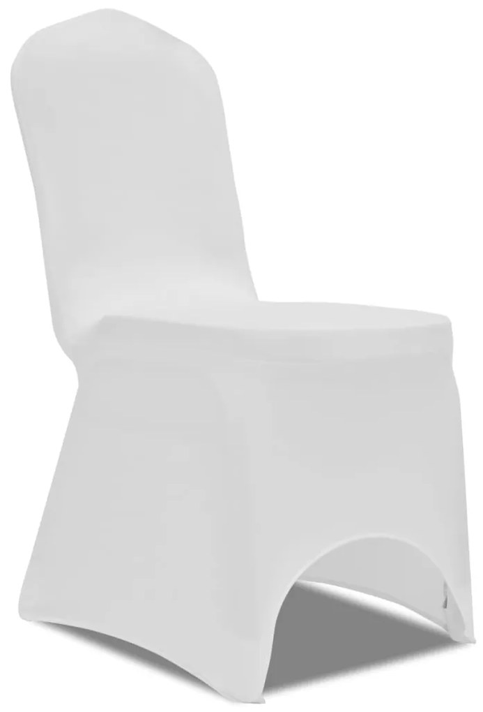 Κάλυμμα Καρέκλας Ελαστικό Λευκό 6 τεμ.