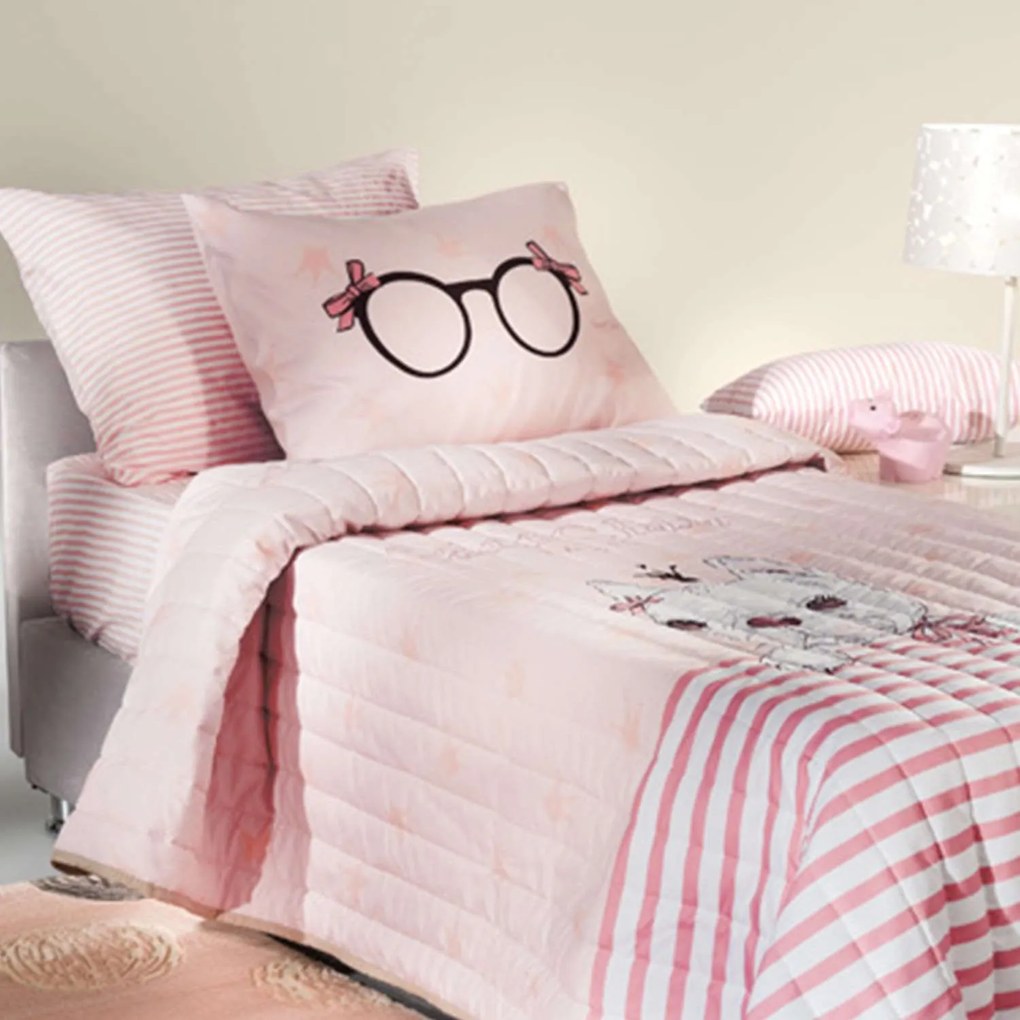 Μαξιλαροθήκη Παιδική Rosie Pinky Saint Clair 50Χ70 50x70cm Πολυέστερ