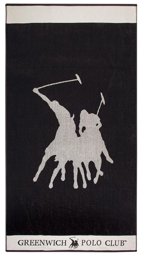 Πετσέτα Θαλάσσης (90x170) Greenwich Polo Club 3591 Black