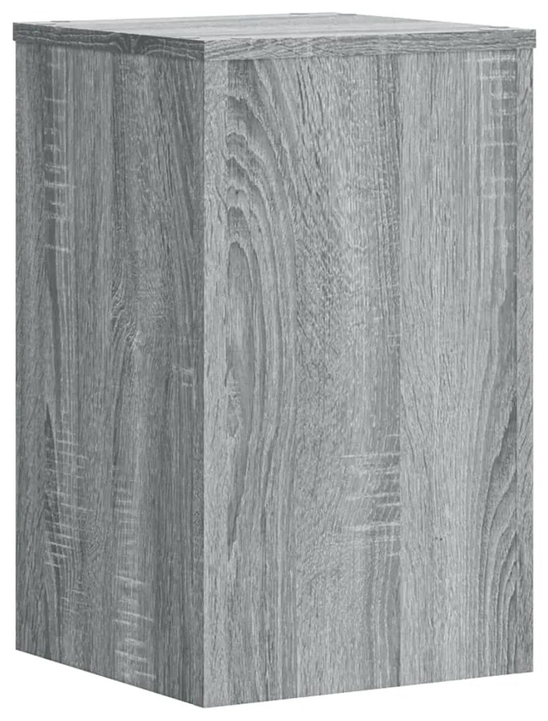 Βάσεις Φυτών 2 Τεμ. Γκρι Sonoma 30x30x50 εκ. Επεξεργασμένο Ξύλο - Γκρι