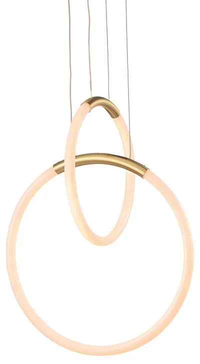 Φωτιστικό Οροφής Δίφωτο LED Aca Venus ZM31LEDP40BR Brass