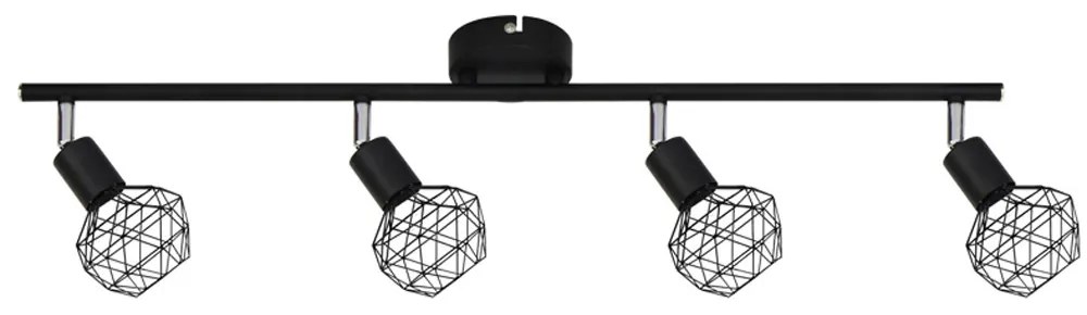 Φωτιστικό Οροφής Πολύφωτο Aca Aladdin MC15614B Black