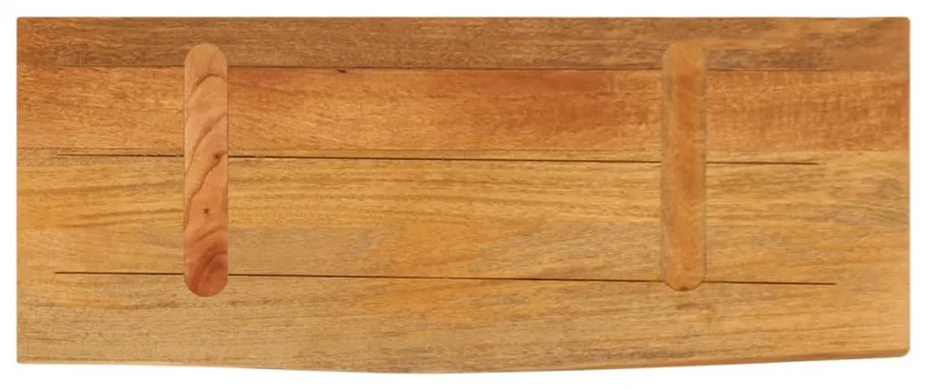 vidaXL Επιφάνεια Τραπεζιού 80x20x3,8 εκ. Live Edge Μασίφ Ξύλο Μάνγκο
