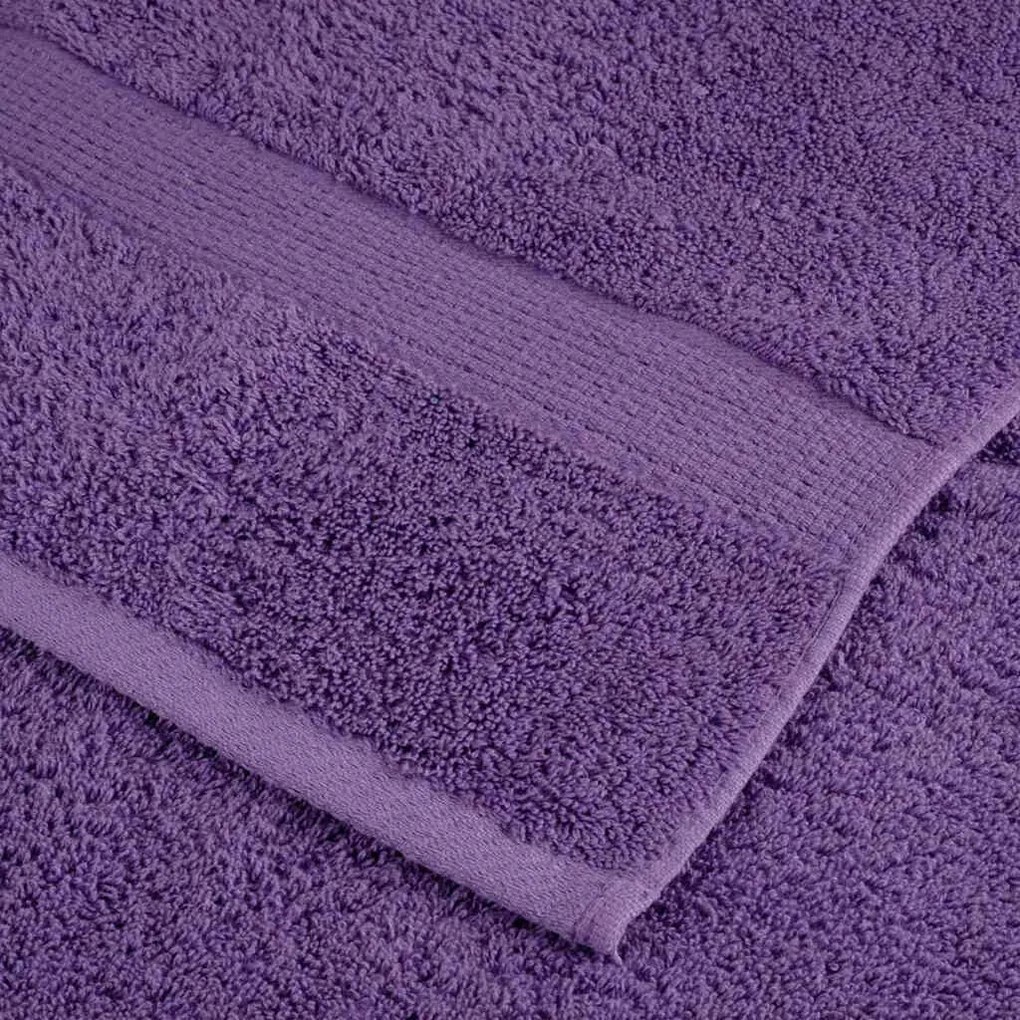 vidaXL a Πετσέτες Προσώπου SOLUND 10 pcs Μοβ Βαμβάκι