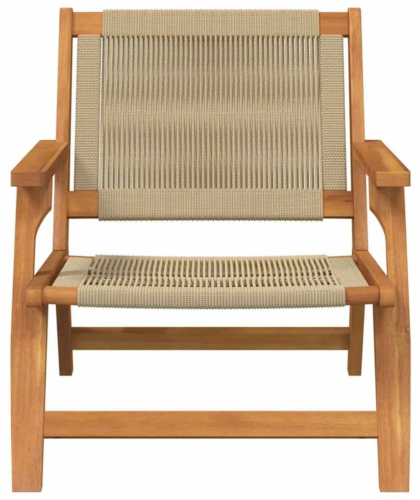 vidaXL Εξωτερικά Έπιπλα 2 pcs Μπεζ 78 x 67 x 73εκ. Μασίφ ξύλο ακακίας
