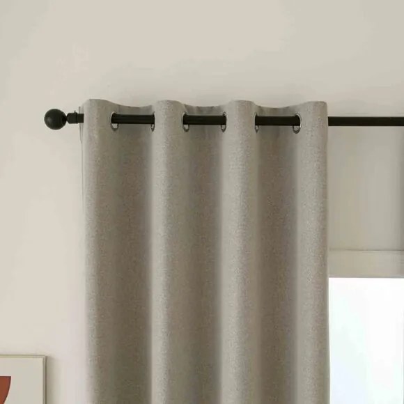 Beauty Home Κουρτίνα Full Blackout σκίασης με 8 κρίκους Total Art 8446 140x270 Άμμου
