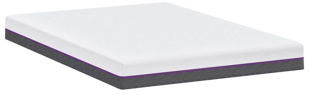 vidaXL Στρώμα Λευκό, Γκρίζο 140 x 190 cm Pěna