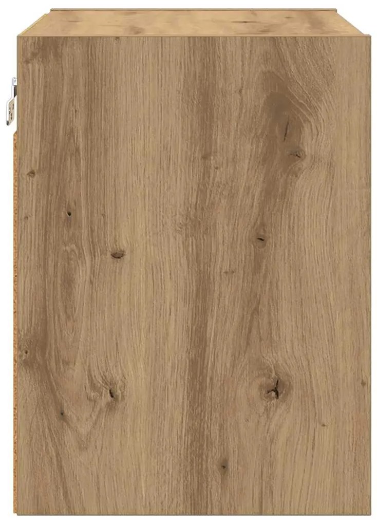 vidaXL Κρεμαστό ντουλάπι με αποθήκευση Artisan Oak 40 x 29,5 x 40 εκ.