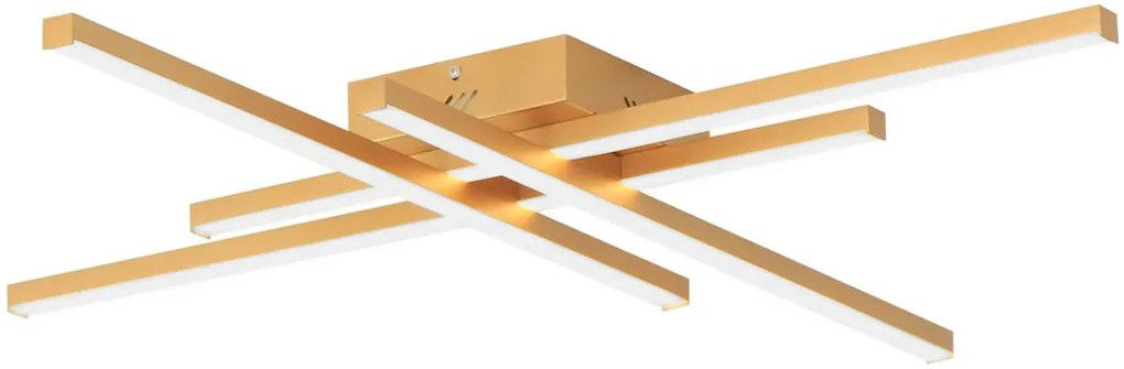 POWERTECH LED φωτιστικό οροφής HLL-0179, 50W, 4500K, 9x60x60cm, χρυσό
