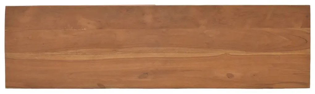 vidaXL Έπιπλο Τηλεόρασης με Ροδάκια 110x30x40 εκ. από Μασίφ Ξύλο Teak