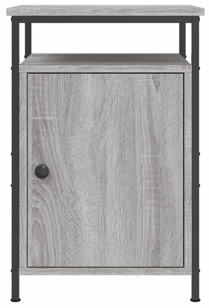 vidaXL Κομοδίνα 2 τεμ. Γκρι Sonoma 40x42x60εκ. από Επεξεργασμένο Ξύλο