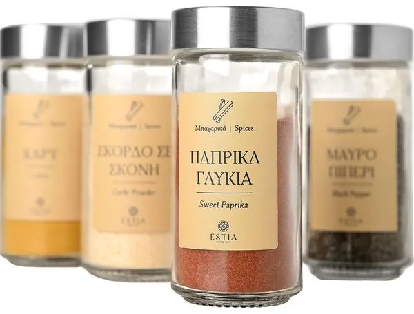 Estia Ετικέτες Για Δοχεία Αποθήκευσης Μπαχαρικών 3.6x5cm 00-30339