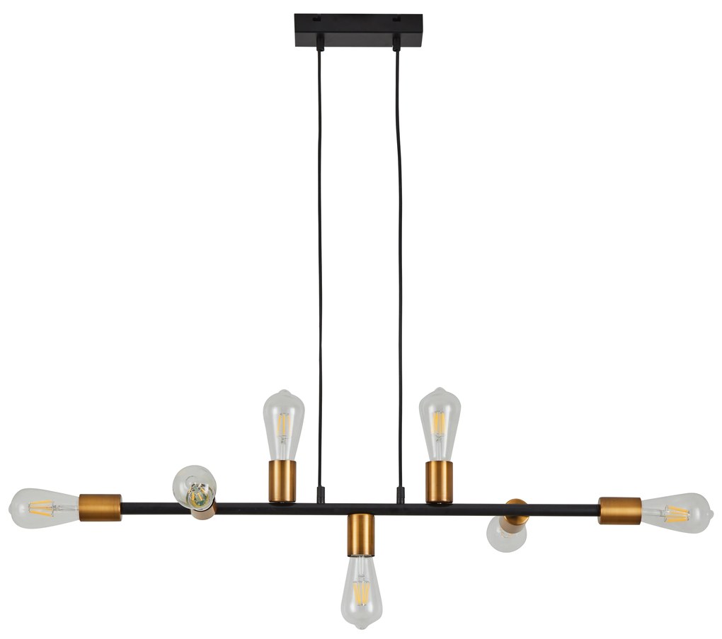 SE21-AB-85 CODY ANTIQUE BNRASS &amp; BLACK METAL PENDANT Δ4 HOMELIGHTING 77-8240