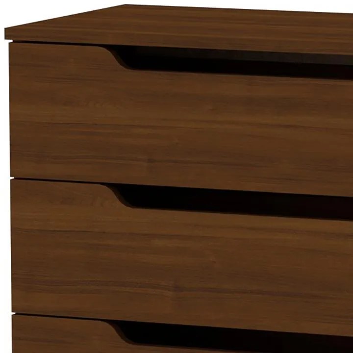 Συρταριέρα Azenor με 4 συρτάρια καρυδί 72x38x83εκ 72x38x83 εκ.