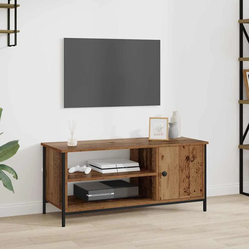 vidaXL Ντουλάπι TV Παλαιό ξύλο 100 x 40 x 45 cm Επεξεργασμένο ξύλο