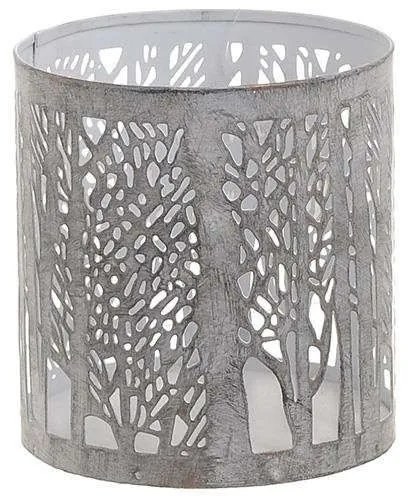 Κηροπήγιο Για Ρεσώ 3-70-213-0007 Grey 10Χ10 Inart Metal