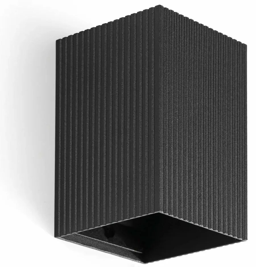 Φωτιστικό Τοίχου Lune Square Striped 40535 1xGU10 8x10cm Black Faro Barcelona