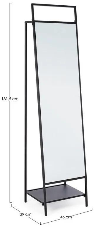 Καθρέφτης Δαπέδου Ekbal Μεταλλικός Μαύρος (46Χ39Χ181.5 εκ.)