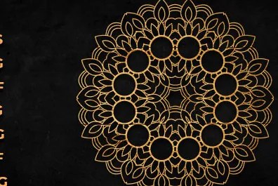Intra απο ξύλο plywood 3mm-4mm πάχος – Διακόσμηση τοίχου Mandala Cut Laser Δίασταση  40x30 cm INTRAFABR-92467631