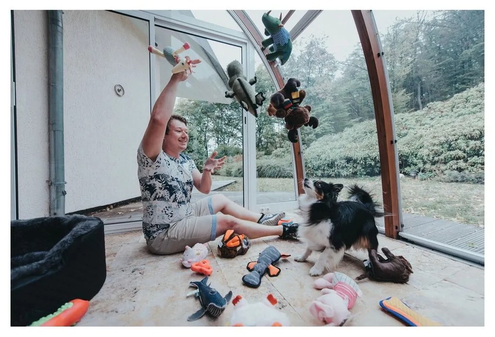 Βελούδινο Ζωάκι για Σκύλους Hunter Λευκό πολυεστέρας Γλάρος