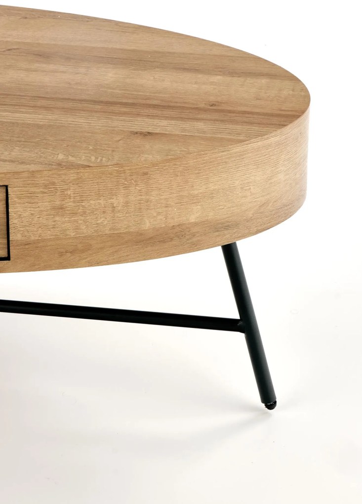 CAROLINA c.table, golden oak / black DIOMMI V-CH-CAROLINA-LAW