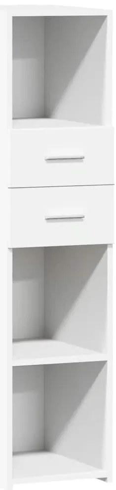 vidaXL Ντουλάπι Λευκό 30x42,5x124 εκ. από Επεξεργασμένο Ξύλο