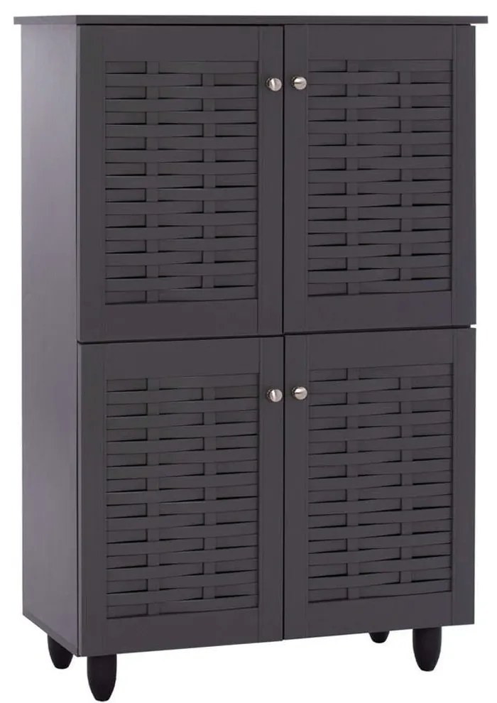 Παπουτσοθήκη - Ντουλάπι Kabira HM2210.10 77x34x123cm Grey Wood