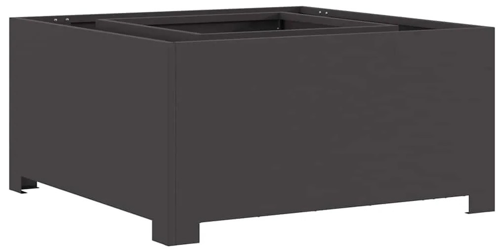 vidaXL Φωτιά Μαύρο 80 x 80 x 40 cm Κρύα έλαση από χάλυβα