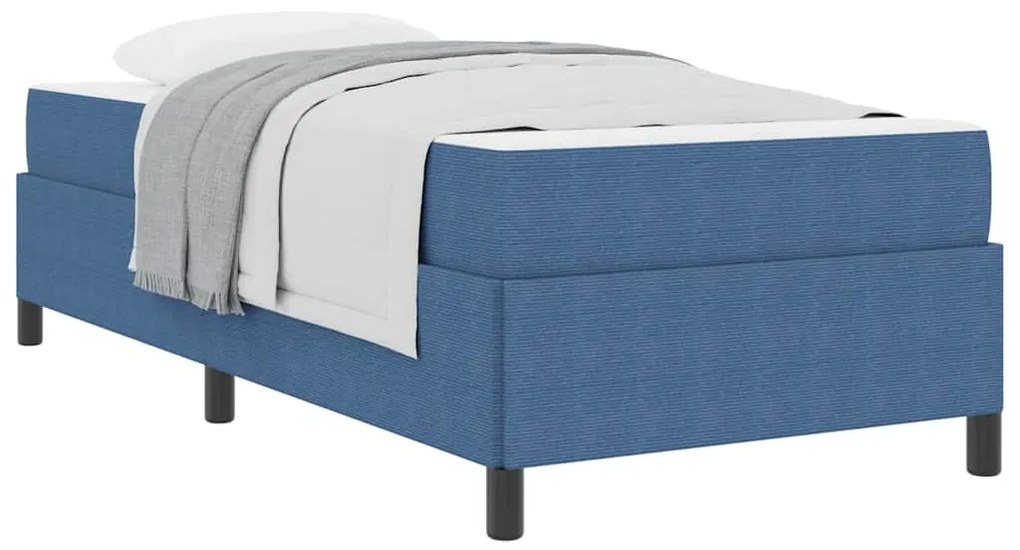 vidaXL Σκελετός Κρεβατιού Μπλε 90 x 190 cm Βελούδο