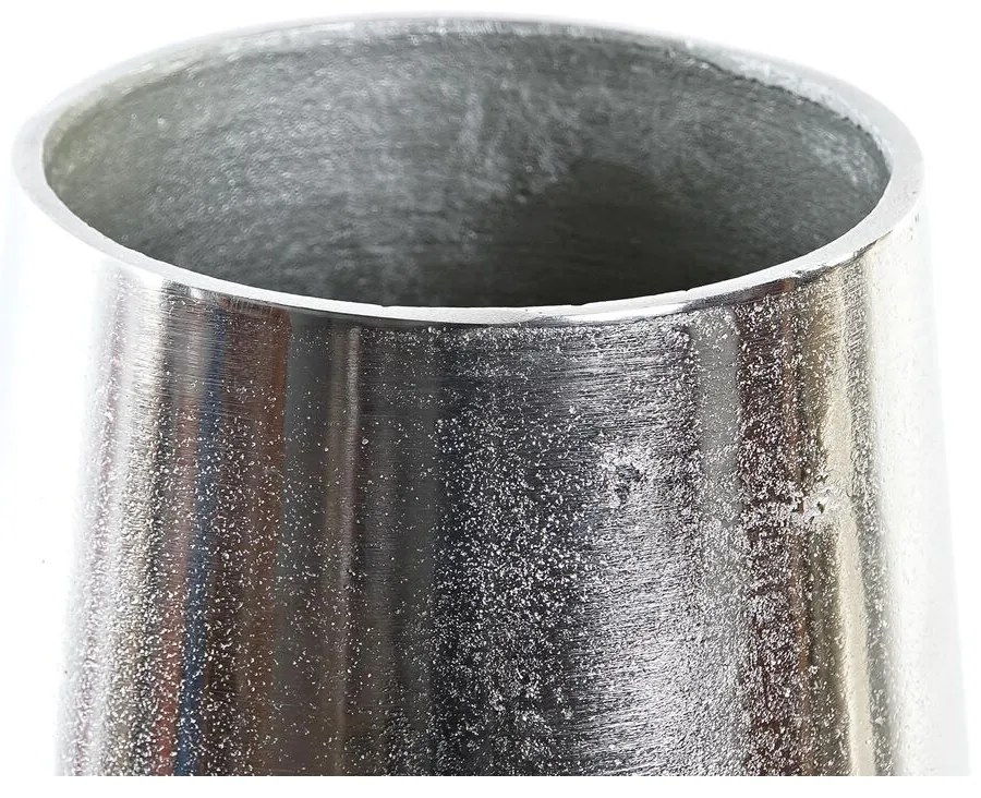 Βάζο DKD Home Decor 15,5 x 15,5 x 26 cm Ασημί Χρυσό Αλουμίνιο Σύγχρονη (x2)