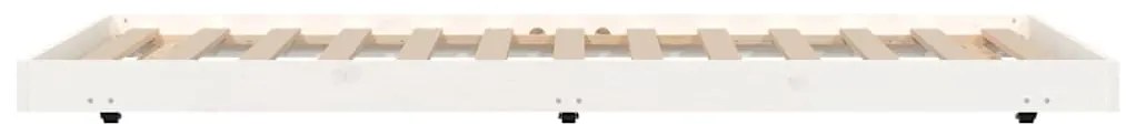 vidaXL Σκελετός Κρεβ. Χωρίς Στρώμα Λευκό 90x190 εκ Μασίφ Πεύκο