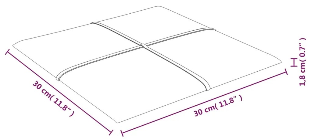 ΠΑΝΕΛ ΤΟΙΧΟΥ 12 ΤΕΜ. ΛΕΥΚΟ 30 X 30 ΕΚ. 1,08 Μ² ΒΕΛΟΥΔΙΝΑ 344050