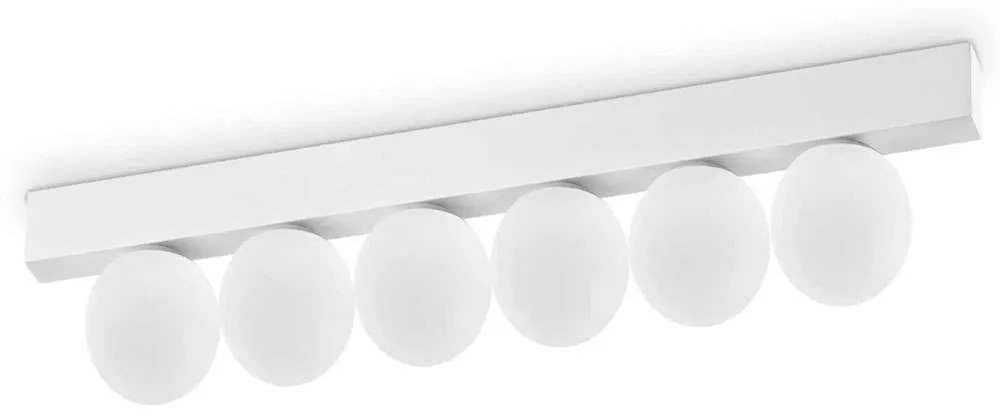 Φωτιστικό Οροφής - Ράγα Ping Pong 328256 43,5x6x9cm Led 1500lm 18W 3000K White Ideal Lux